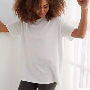 Aerie Boyfriend Distressed Oversized T-Shirt